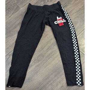 Peanuts Black Pants Sweats Joggers Girls Kids